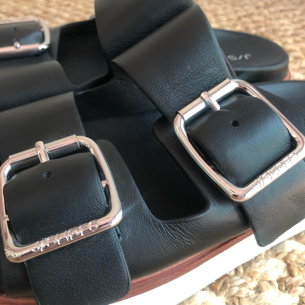New: J Slides Bowie Leather Double Band Sandal. Size 9 - Picture 8 of 14